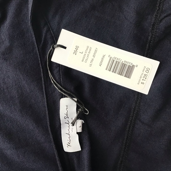 MICHAEL STARS 'Mason' Button Up Top in Admiral - Picture 7 of 7